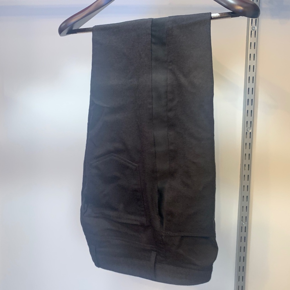 PT01 Men’s 5-Pocket Trouser – Charcoal Flannel Wool with Satin Side Stripe